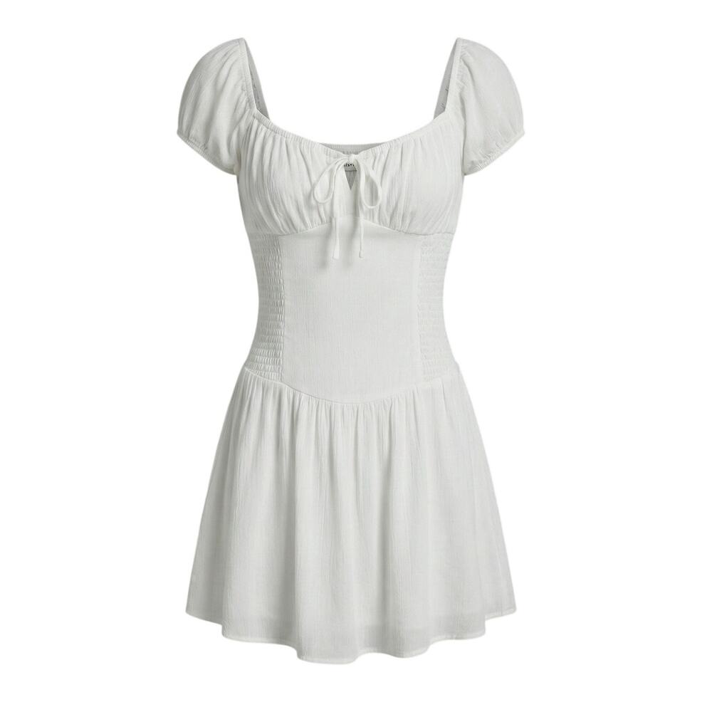 Hollister Womens S Boho Coquette Cottagecore Fairy Babydoll Mini Romper Dress